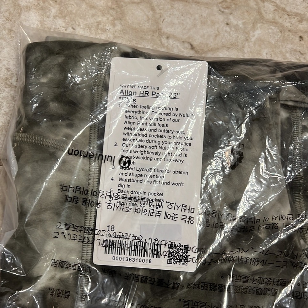 NWT Lululemon Performance High Rise Pant 25” with Back drop-in Pockets. - Picture 8 of 9